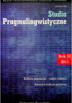 Studia pragmalingwistyczne. Rok III 2011. Kultura
