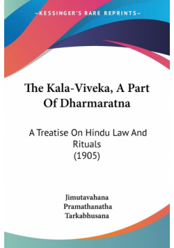 The Kala-Viveka, A Part Of Dharmaratna