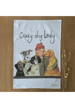 Ręcznik kuchenny TT39 Crazy Dog Lady Psiara
