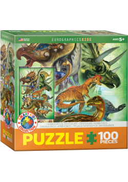 Puzzle 100 Smartkids Herbivorous Dinosaurs 6100-0360