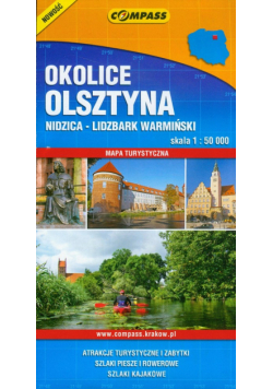 Okolice Olsztyna skala 1:50000