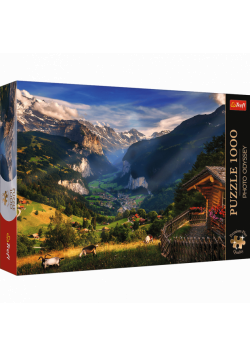 Puzzle 1000 Premium Plus Photo Odyssey Dolina Lauterbrunnen Szwajcaria 10821