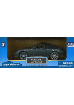 Auto metalowe Porsche Carrera S szary