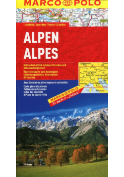Alpy 1:800 000 w. niemiecka mapa samochodowa Marco Polo