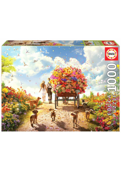 Puzzle 1000 Kwiecisty spacer G3