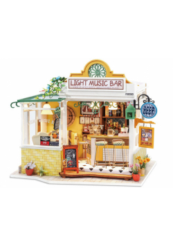 Składany Drewniany Model LED  bar Muzyczny