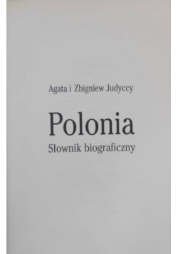 Polonia Słownik biograficzny