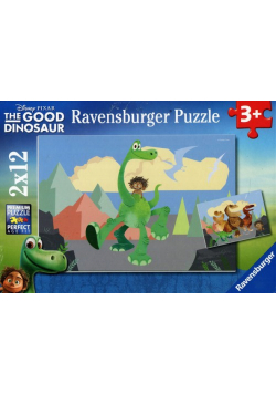 Puzzle Dobry Dinozaur 2 x 12