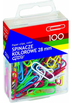 Spinacze Grand kolorowe 28 mm 100 sztuk