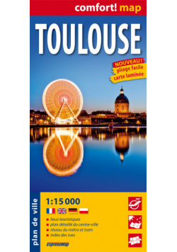 Toulouse laminowany plan miasta 1:15 000, ExpressMap