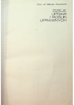 Dzieje upraw i roślin uprawnych