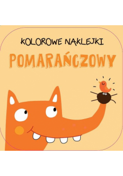 Kolorowe naklejki - pomarańczowy