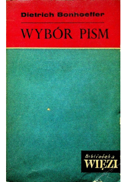 Bonhoeffer Wybór pism