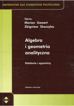 Algebra i geometria analityczna