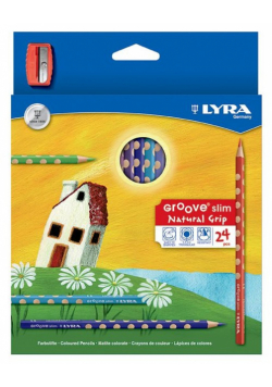 Lyra Kredki Groove slim 24 sztuki + temperówka