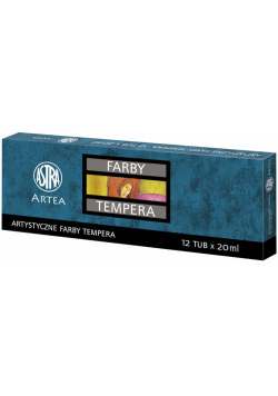 Farby tempera Astra Artea 12 kolorów - 20 ml