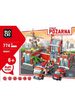 Klocki Blocki Straż pożarna Remiza 774 elementy