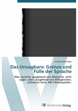 Das Unsagbare