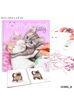 Szkicownik Kitty TOP Model z naklejkami 12282A
