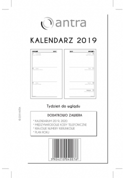 Kalendarz 2019 Wkład Kieszonkowy TDW ANTRA