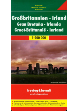 Wielka Brytania Irlandia mapa drogowa 1:900 000, Freytag&berndt