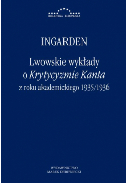 Lwowskie wykłady o Krytycyzmie Kanta z roku akademickiego 1935/1936