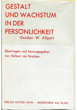 Gestalt und wachstum in der personlichkeit