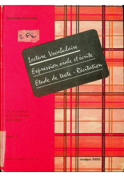 Lecture vocabulaire expression orale et ecrite Cours Moyen 1 et 2