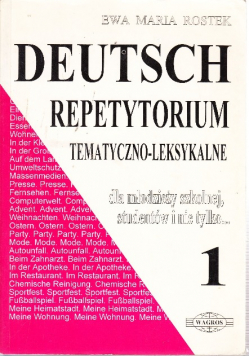 Deutsch  Repetytorium Tematyczno-Leksykalne 1