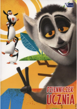 Dzienniczek ucznia A6 Madagaskar 10 sztuk