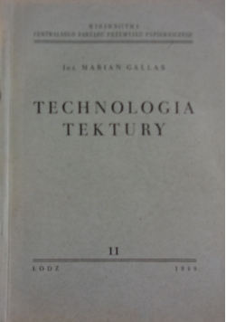 Technologia tektury, 1949r.