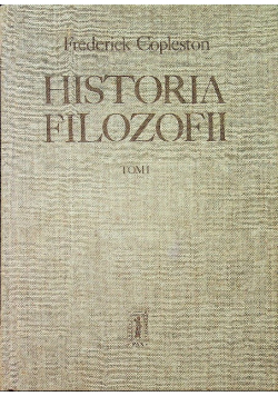 Historia filozofii Tom I