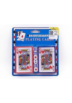 Karty do gry 2 talie + kości