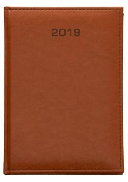 Kalendarz 2019 Dzienny A4 Vivella jasny brąz