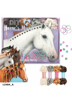 Zestaw do ozdabiania grzywy włóczką Diy Miss Melody 12484A