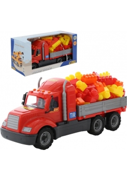 Samochód Majk + klocki Super-mix 60 elementów