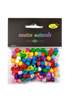 Koraliki kolorowe 6mm 35g ok.150szt
