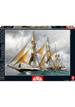 Puzzle Statek Pod pełnymi żaglami 2000