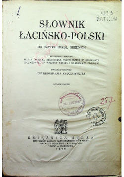 Słownik Łacińsko - Polski 1925 r.