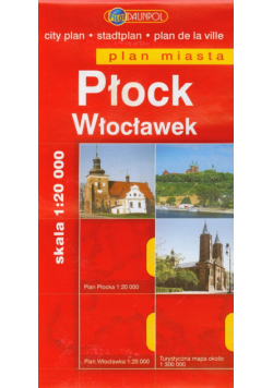 Płock Włocławek plan miasta 1:20 000