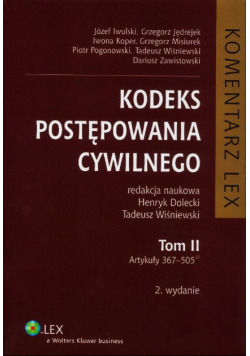 Kodeks postępowania cywilnego  Tom II