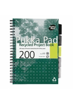 Project Book Recycled A4/100K linia zielony (3szt)