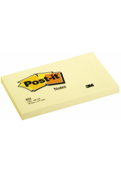 Bloczek samoprzylepny POST-IT 127x76mm 100 kartek żółty