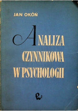 Analiza czynnikowa w psychologii
