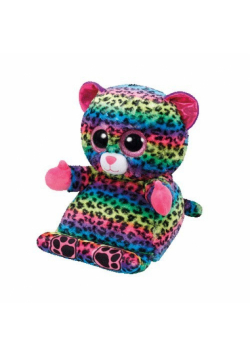 Peek-a-Boos Lance wielobarwny leopard z podstawką do telefonu