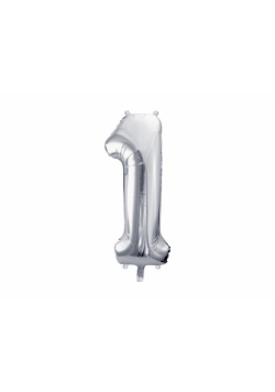 Balon foliowy 1 srebrny 72cm