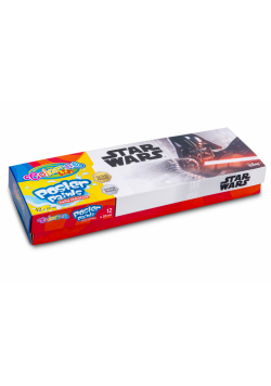Farby plakatowe mix 20 ml Colorino Kids 12 kolorów Star Wars