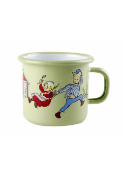 Kubek emaliowany Emil i Ida zielony 250 ml