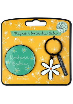 Zestaw magnes + brelok 100krotka Babcia