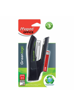 Zszywacz Greenlogic krótki magazynek + zszywki